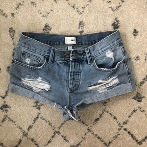 Amuse Society denim shorts size 24